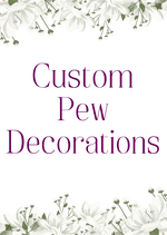 Artificial wedding custom-order graphic for matching faux floral decorations. Made in Melbourne by Flowers For Ever After, shipping Australia and Worldwide.