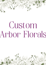 Artificial wedding custom-order graphic reading Custom Arbor Florals for faux flower ceremony decorations. Made in Melbourne by Flowers For Ever After, shipping Australia and Worldwide.