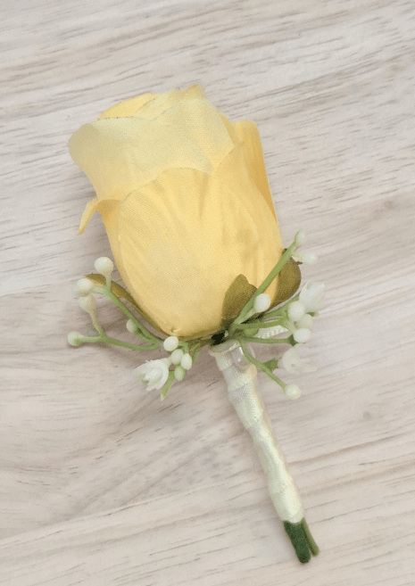 Yellow Gent's Boutonniere – Flowers For Ever After