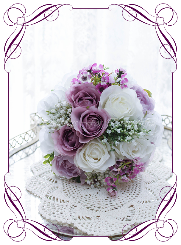 Blush Pink Peony Wedding Bouquets Set of 3 Bridesmaids Bouquets